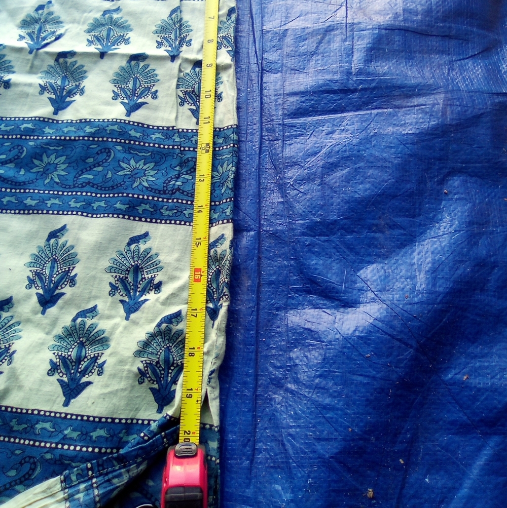Blue Plate Floral Patterned Fabric - Picture 5 of 6